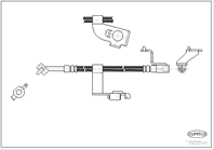 CORTECO Тормозной шланг Ford Escort FR/LH