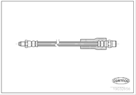 Corteco тормозной шланг audi a8 rr