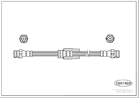 Шланг торм. Fr 557мм VAG Passat (3C2) 05-  A3