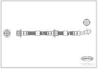 Шланг тормозной NISSAN: MICRA II 1.0 i 16V/1.3 i 16V/1.4 i 16V/1.5 D 92-03