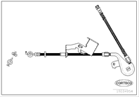 Шланг тормозной PEUGEOT: 407 1.6 HDi 110/1.8/2.0/2