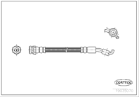 Шланг тормозной DAEWOO: KORANDO 2.3/2.9 D/2.9 TD/3.2 4x4 99-  MUSSO 2.2 TD/2.3/2.9 TD 4x4/3.2 4x4 9...