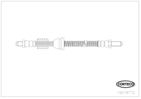 Тормозной шланг пер. Ford Fiesta 1.0-1.8D 89-96 L