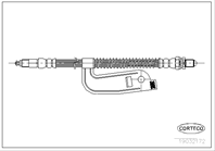 Тормозной шланг пер. л. ford fiesta/puma mazda 121