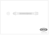 Шланг тормозной citroen: c-crosser 2.2 hdi/2.4 16v