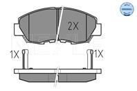 Колодки тормозные дисковые передние 0252149918W от производителя MEYLE