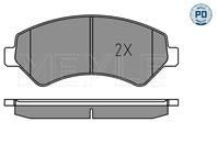 Колодки торм.пер. дат.(wva 24466 19 1mm) platinum pad