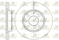 Диск тормозной Opel Corsa C 00-