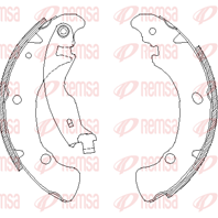 Барабанные тормозные колодки 404100 от компании REMSA