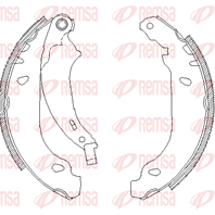 Барабанные тормозные колодки 407600 от фирмы REMSA