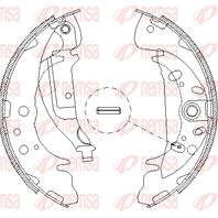 Барабанные тормозные колодки 408901 от компании REMSA