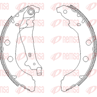 Барабанные тормозные колодки 409200 от производителя REMSA