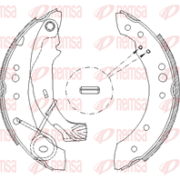 Барабанные тормозные колодки 414900 от фирмы REMSA