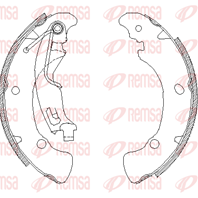 Барабанные тормозные колодки 404101 от производителя REMSA