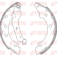 Барабанные тормозные колодки 404300 от производителя REMSA