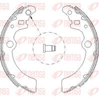 Барабанные тормозные колодки 414300 от фирмы REMSA