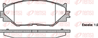 1201 00_=FDB1936 [0446553020] !колодки дисковые п. Lexus IS II 2.5/2.2D 05&gt