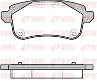 Колодки тормозные дисковые задние 138730 от компании REMSA
