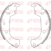 Барабанные тормозные колодки 412500 от фирмы REMSA