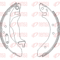Барабанные тормозные колодки 440000 от компании REMSA