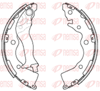 4234.00_=SA153SNS [583051GA00] !колодки барабанные з.\ Hyundai Accent 05&gt,Kia Rio 1.4/1.6/1.5CRD 05&gt