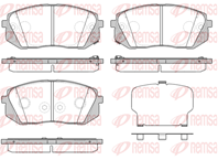 Колодки тормозные hyundai sonata 14- перед.