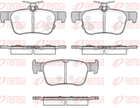 Колодки тормозные дисковые задние 155132 от компании REMSA