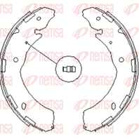 Барабанные тормозные колодки 423600 от фирмы REMSA