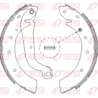 Барабанные тормозные колодки 451400 от фирмы REMSA