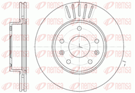 6670.10 диск тормозной передний! Land Rover Freelander 1.8-2.0TD 00&gt