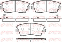 Колодки тормозные дисковые передние 167602 от компании REMSA