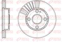 6834.10 диск тормозной передний! mazda 323 1.3-1.5 98&gt