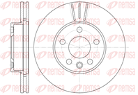 6496.10_диск тормозной передний!\ Ford Galaxy, VW Sharan 1.8 95&gt