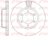 6706.10_диск тормозной передний! Toyota Land Cruiser 4.0/3.0D-4D 03&gt