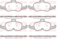 Колодки тормозные дисковые передние 165300 от фирмы REMSA