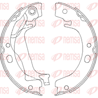 Колодки тормозные барабанные 475300 от фирмы REMSA