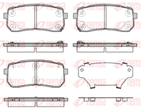 Колодки тормозные дисковые задние 128812 от производителя REMSA
