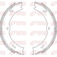 Колодки барабанного ручника 474600 от фирмы REMSA