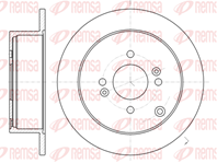 61024.00_диск тормозной задний! hyundai getz  kia rio 1.3/1.4/1.6/1.5crdi 03&gt