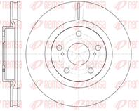 61189.10_диск тормозной передний!\ Toyota RAV 4 2.4 05&gt