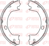 Колодки барабанного ручника 473900 от компании REMSA