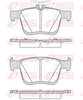 Колодки тормозные дисковые задние 151600 от производителя REMSA