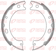 Колодки тормозные nissan patrol стояночного тормоза (2шт.) remsa
