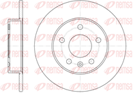 6578.00_диск тормозной задний!\ Opel Astra 1.6-2.2D 97&gt