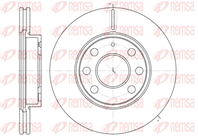 6665.10_диск тормозной передний! Opel Corsa 1.0/1.2/1.7D 00&gt