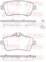 Колодки тормозные дисковые задние 150310 от компании REMSA