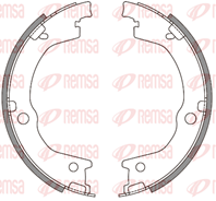 Барабанные тормозные колодки 464400 от фирмы REMSA