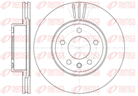 6490.10_диск тормозной передний! Opel Omega 2.0 9