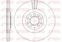 6597.10_диск тормозной передний!audi a3/tt vw golf/bora 1.8-2.8 98&gt