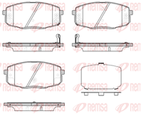 1038 12_[581011HA00] !колодки дисковые п.\ Hyundai I30, Kia Ceed 1.4i-2.0CRDi 06&gt/Carens 02&gt